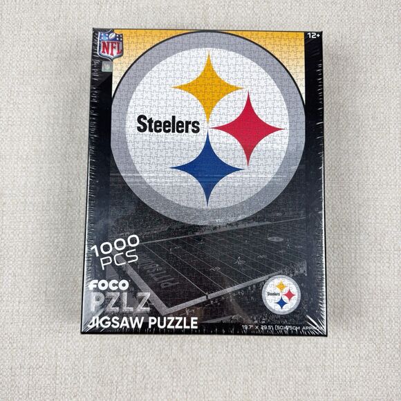 Foco PLZLZ NFL Steelers Jigsaw Puzzle Official 1000 PCs NEW Sealed - Picture 1 of 9